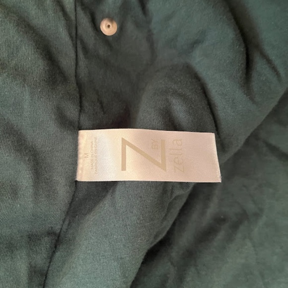 Zella Green Sherpa Lined Fleece, Sz Med, EUC - Picture 5 of 5